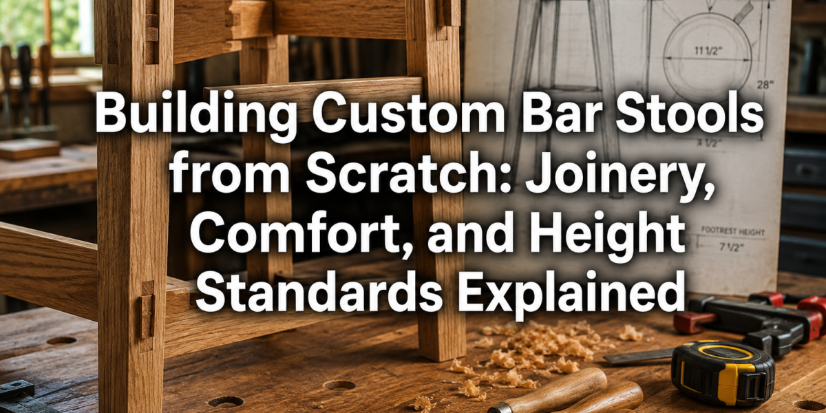 Building Custom Bar Stools from Scratch: Joinery, Comfort, and Height Standards Explained