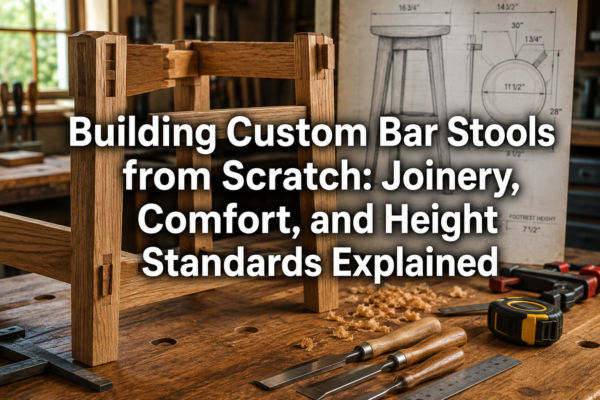 Building Custom Bar Stools from Scratch: Joinery, Comfort, and Height Standards Explained