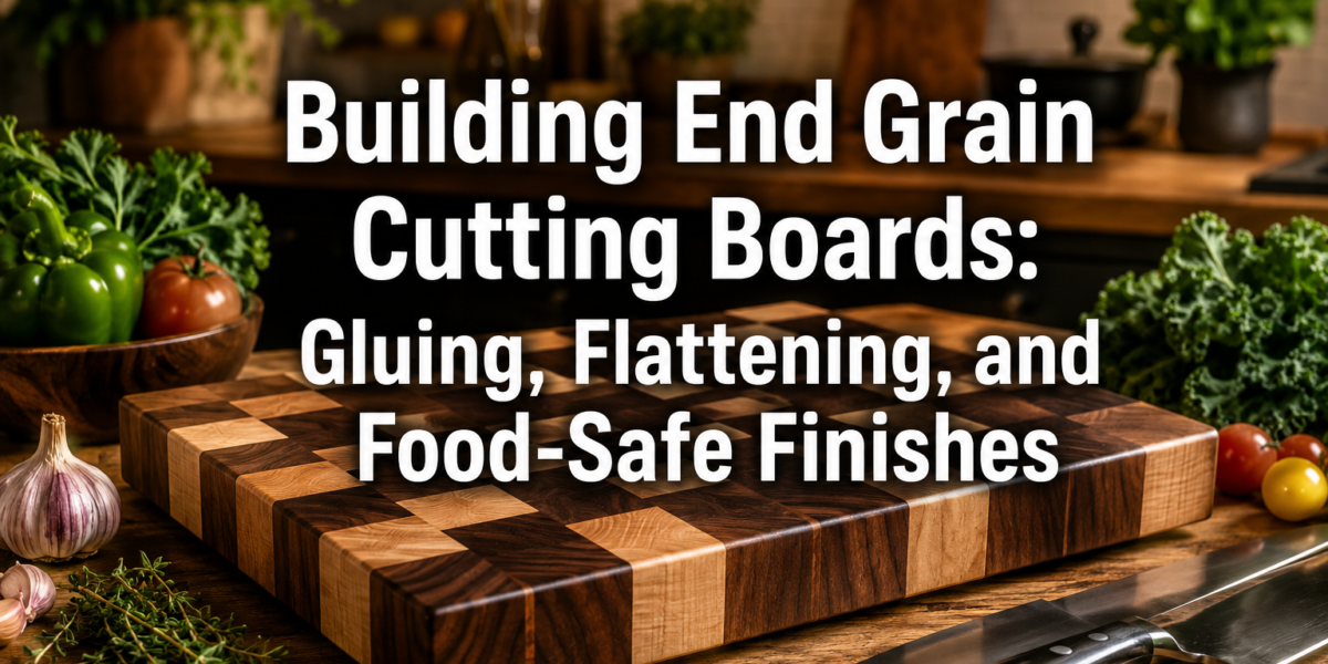 Building End Grain Cutting Boards: Gluing, Flattening, and Food-Safe Finishes