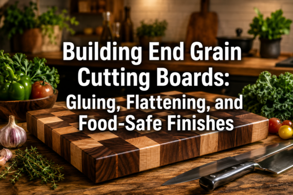 Building End Grain Cutting Boards: Gluing, Flattening, and Food-Safe Finishes