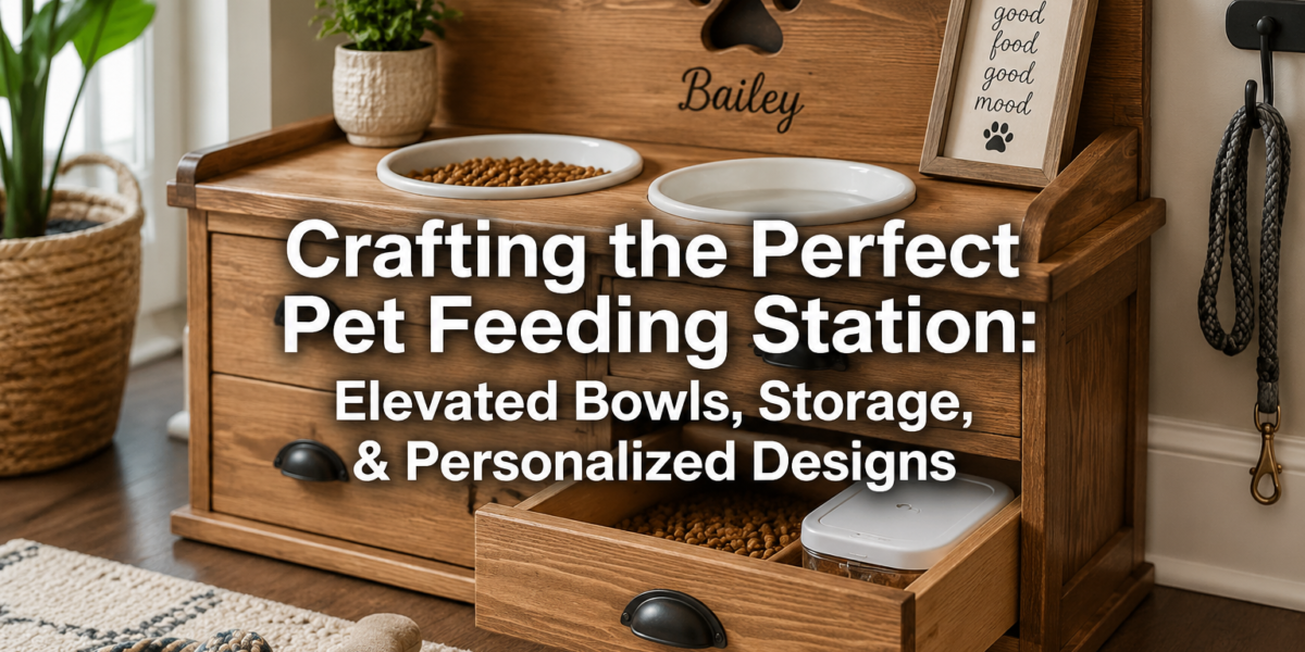 Building a Custom Pet Feeding Station: Elevated Bowls, Storage, and Personalized Designs for Dogs and Cats