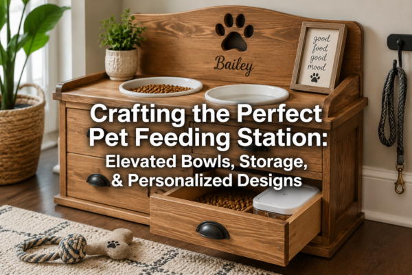 Building a Custom Pet Feeding Station: Elevated Bowls, Storage, and Personalized Designs for Dogs and Cats