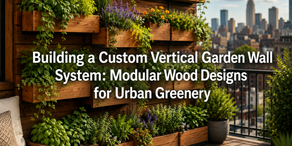 Building a Custom Vertical Garden Wall System: Modular Wood Designs for Urban Greenery