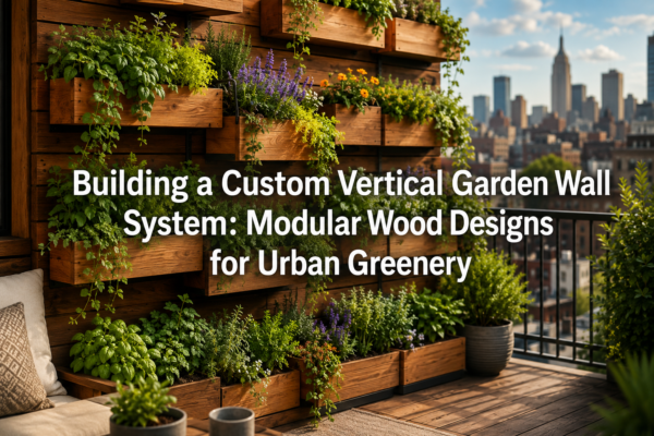 Building a Custom Vertical Garden Wall System: Modular Wood Designs for Urban Greenery