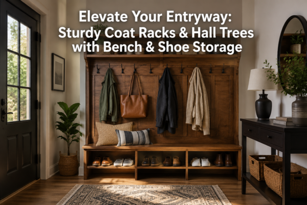 Coat Racks and Hall Trees: Sturdy Entryway Builds with Bench Seats and Shoe Storage