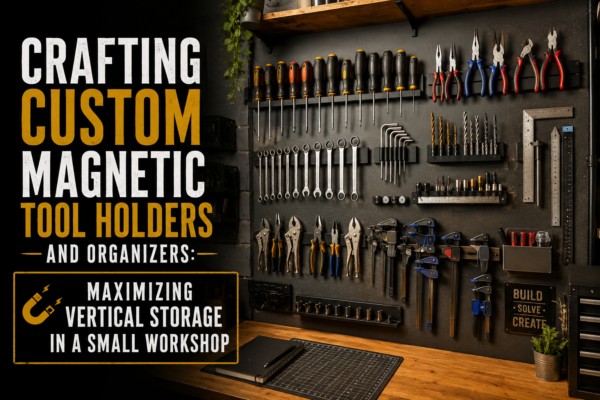 Crafting Custom Magnetic Tool Holders and Organizers: Maximizing Vertical Storage in a Small Workshop