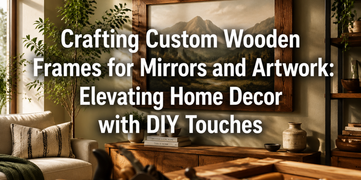 Crafting Custom Wooden Frames for Mirrors and Artwork: Elevating Home Decor with DIY Touches