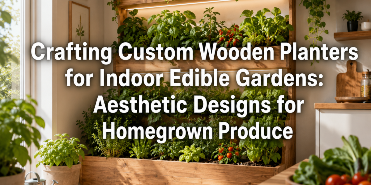Crafting Custom Wooden Planters for Indoor Edible Gardens: Aesthetic Designs for Homegrown Produce