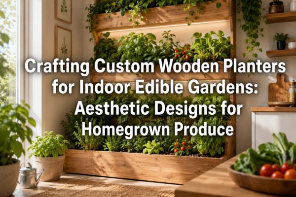 Crafting Custom Wooden Planters for Indoor Edible Gardens: Aesthetic Designs for Homegrown Produce