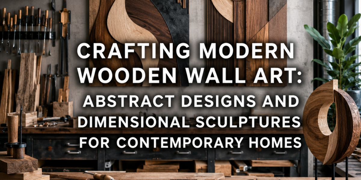 Crafting Modern Wooden Wall Art: Abstract Designs and Dimensional Sculptures for Contemporary Homes
