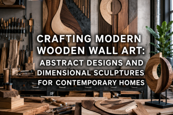 Crafting Modern Wooden Wall Art: Abstract Designs and Dimensional Sculptures for Contemporary Homes