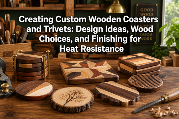 Creating Custom Wooden Coasters and Trivets: Design Ideas, Wood Choices, and Finishing for Heat Resistance