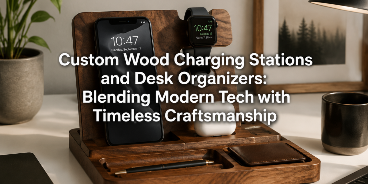 Custom Wood Charging Stations and Desk Organizers: Blending Modern Tech with Timeless Craftsmanship