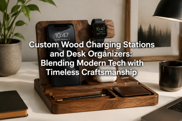 Custom Wood Charging Stations and Desk Organizers: Blending Modern Tech with Timeless Craftsmanship