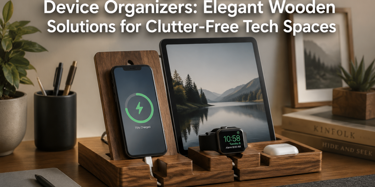 DIY Charging Stations and Device Organizers: Elegant Wooden Solutions for Clutter-Free Tech Spaces