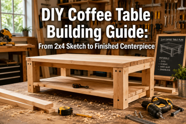 DIY Coffee Table Building Guide: From 2×4 Sketch to Finished Centerpiece