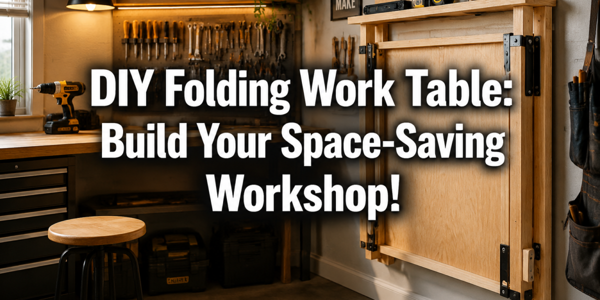 DIY Folding Work Table: How to Build a Space-Saving Workshop or Craft Table that Stores Flat