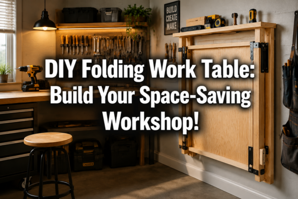 DIY Folding Work Table: How to Build a Space-Saving Workshop or Craft Table that Stores Flat