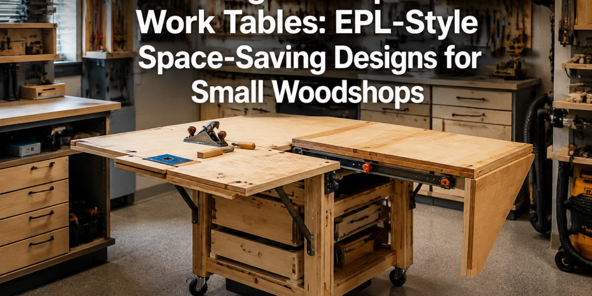 DIY Folding and Expandable Work Tables: EPL-Style Space-Saving Designs for Small Woodshops
