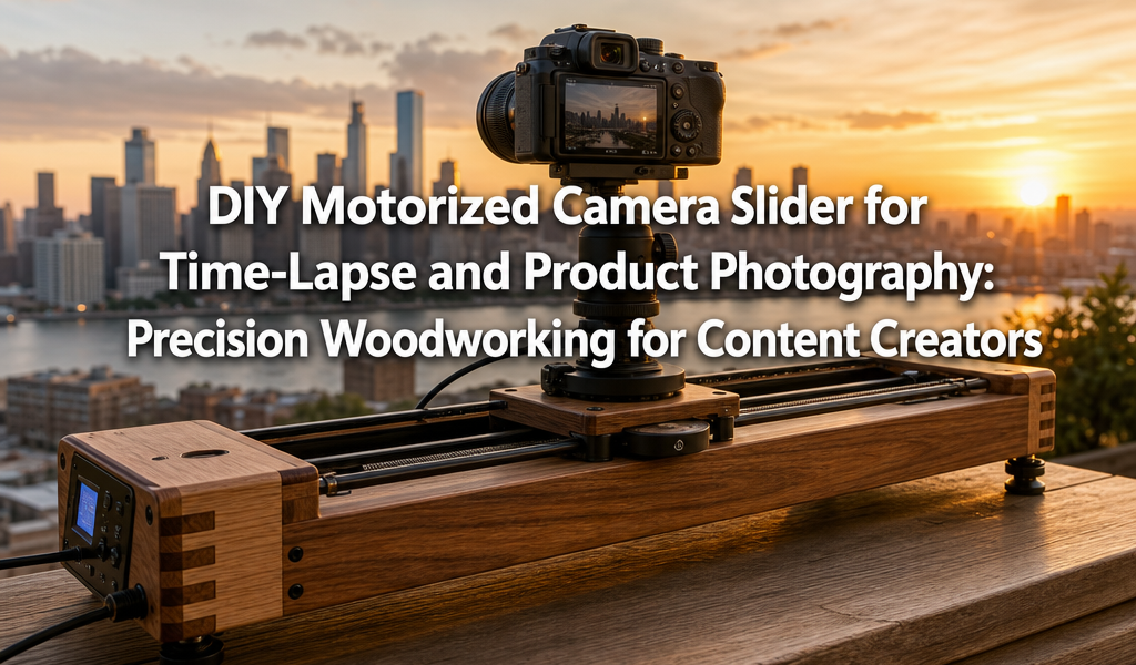 DIY Motorized Camera Slider for Time-Lapse and Product Photography: Precision Woodworking for Content Creators