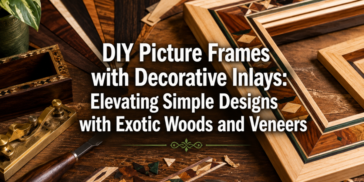 DIY Picture Frames with Decorative Inlays: Elevating Simple Designs with Exotic Woods and Veneers