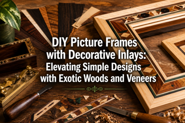 DIY Picture Frames with Decorative Inlays: Elevating Simple Designs with Exotic Woods and Veneers