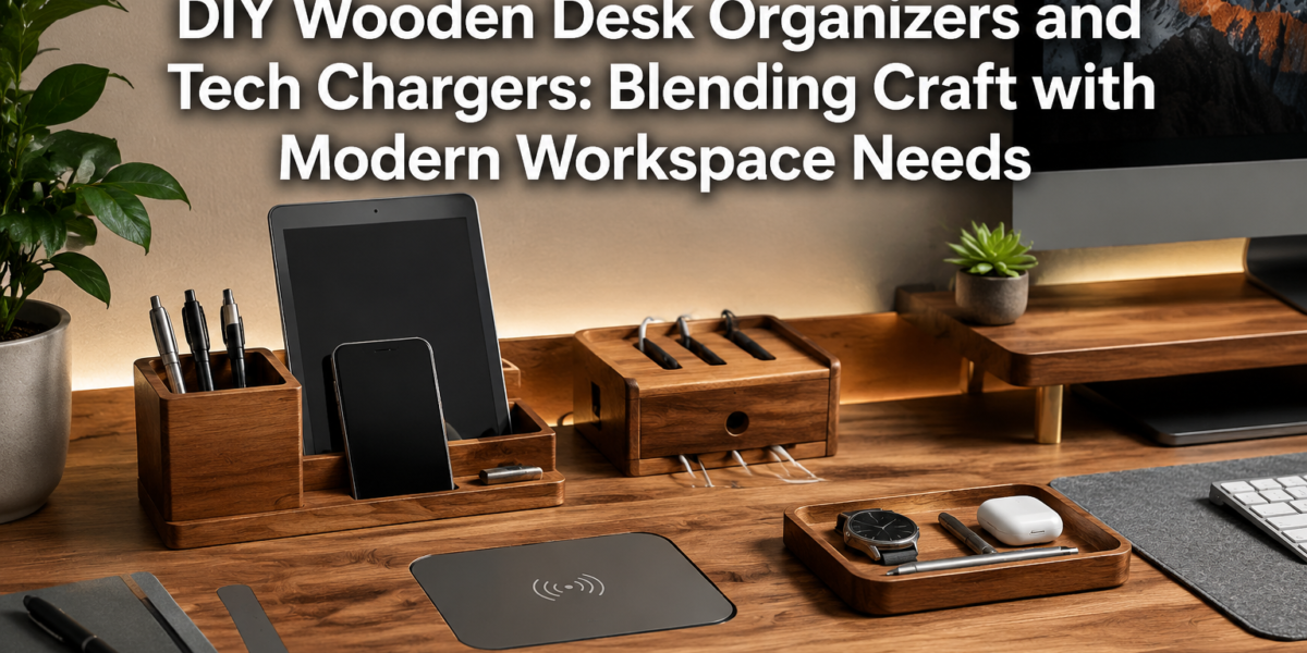 DIY Wooden Desk Organizers and Tech Chargers: Blending Craft with Modern Workspace Needs