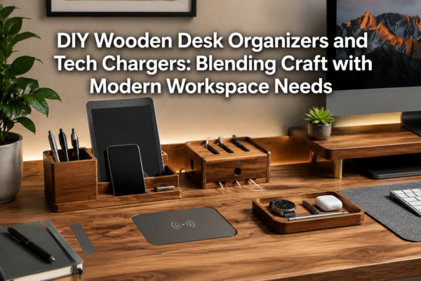 DIY Wooden Desk Organizers and Tech Chargers: Blending Craft with Modern Workspace Needs
