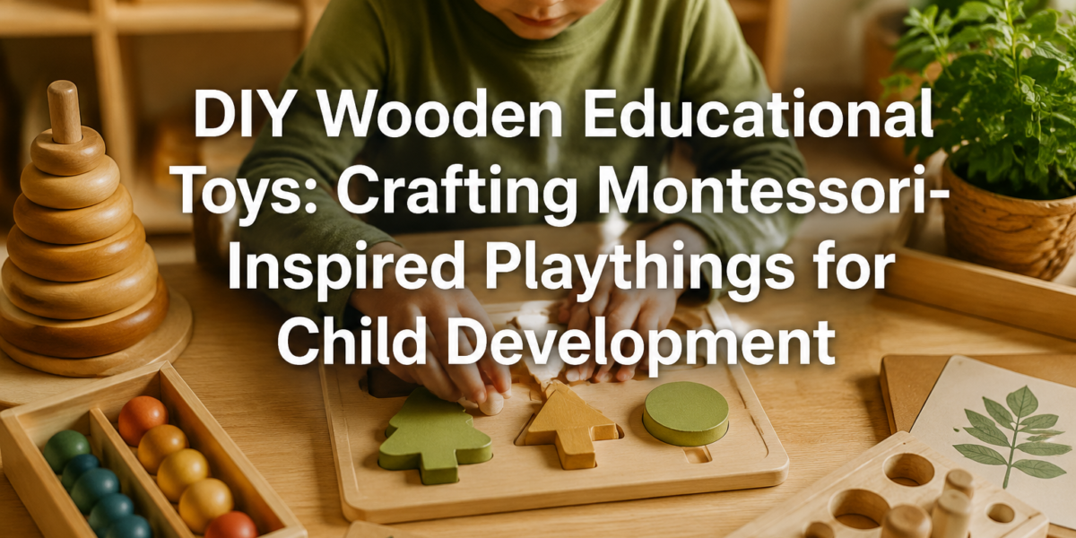 DIY Wooden Educational Toys: Crafting Montessori-Inspired Playthings for Child Development