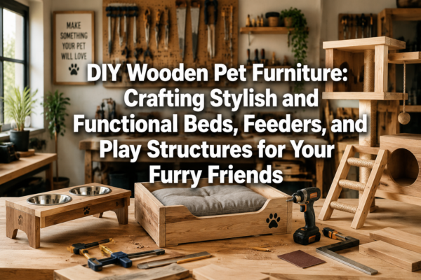 DIY Wooden Pet Furniture: Crafting Stylish and Functional Beds, Feeders, and Play Structures for Your Furry Friends