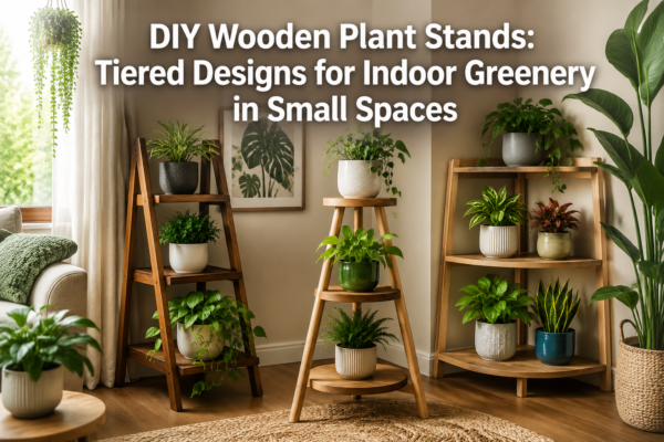 DIY Wooden Plant Stands: Tiered Designs for Indoor Greenery in Small Spaces