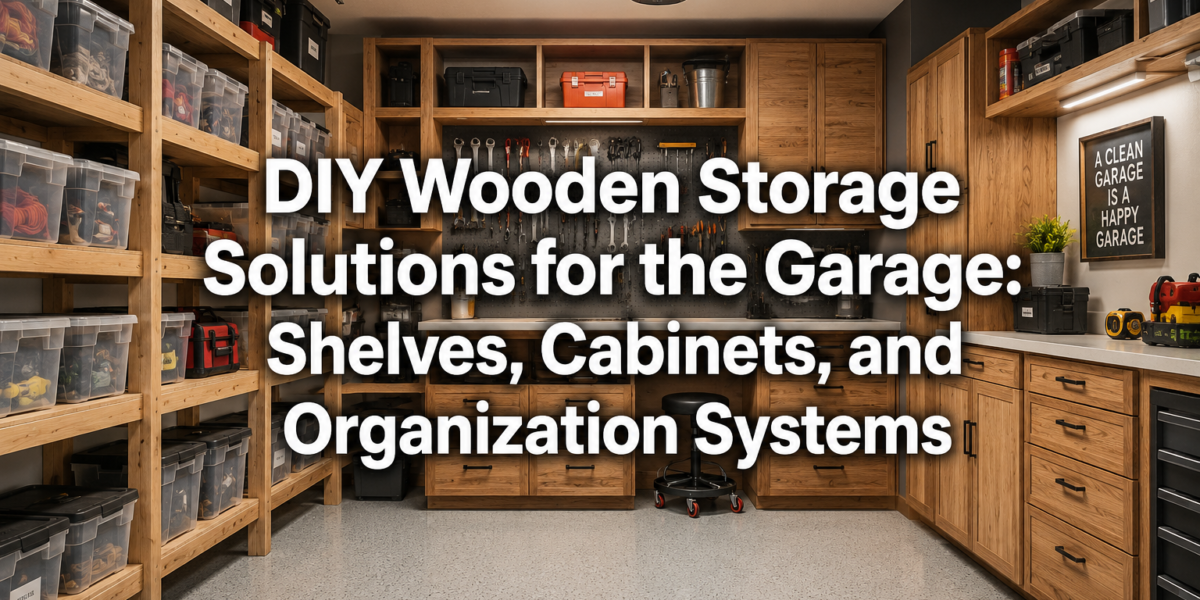 DIY Wooden Storage Solutions for the Garage: Shelves, Cabinets, and Organization Systems