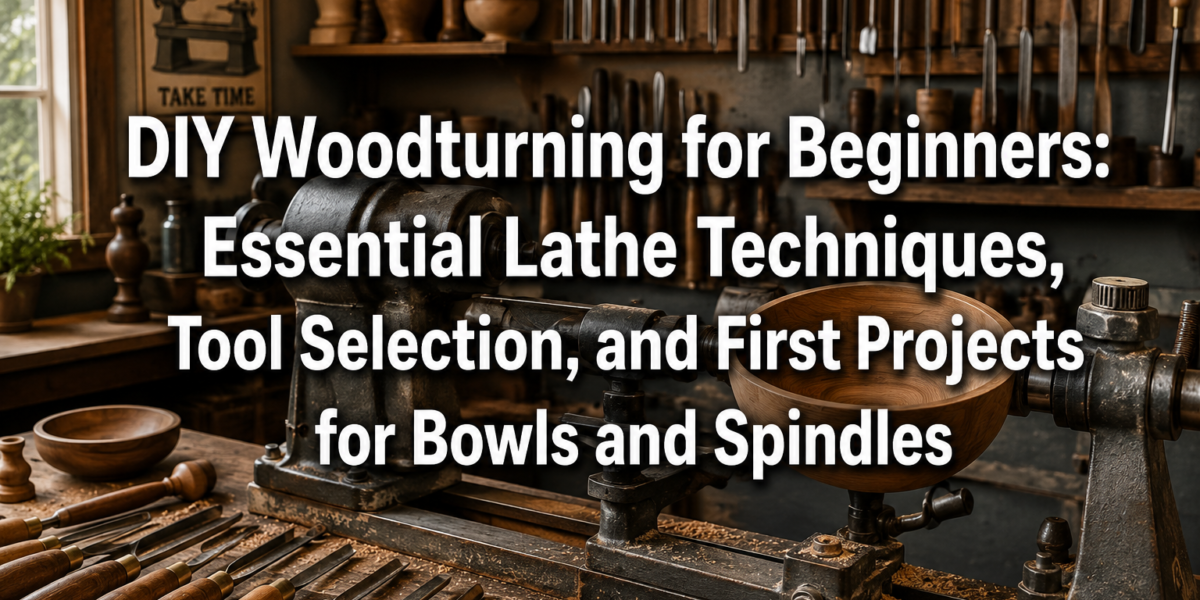 DIY Woodturning for Beginners: Essential Lathe Techniques, Tool Selection, and First Projects for Bowls and Spindles