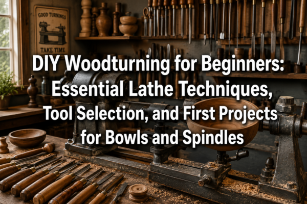 DIY Woodturning for Beginners: Essential Lathe Techniques, Tool Selection, and First Projects for Bowls and Spindles
