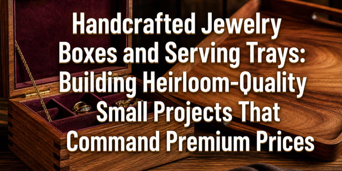 Handcrafted Jewelry Boxes and Serving Trays: Building Heirloom-Quality Small Projects That Command Premium Prices