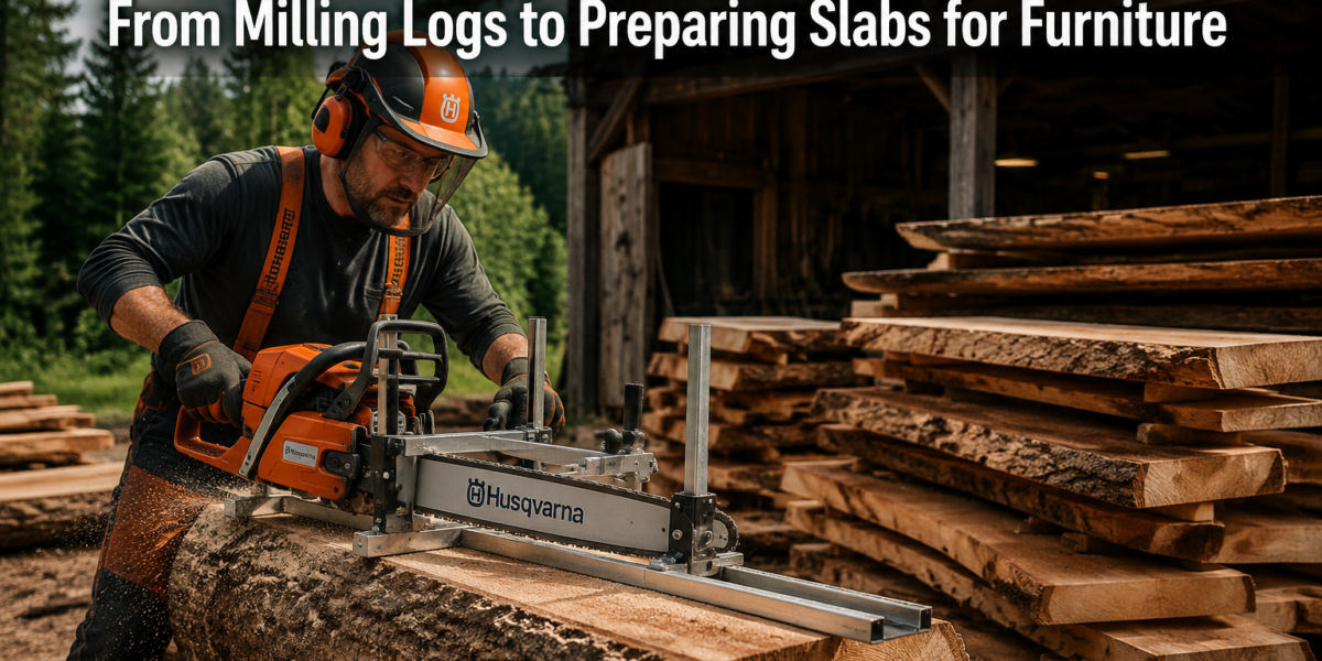 Husqvarna Chainsaws for Woodworkers: From Milling Logs to Preparing Slabs for Furniture