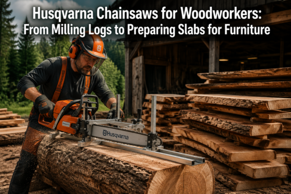 Husqvarna Chainsaws for Woodworkers: From Milling Logs to Preparing Slabs for Furniture