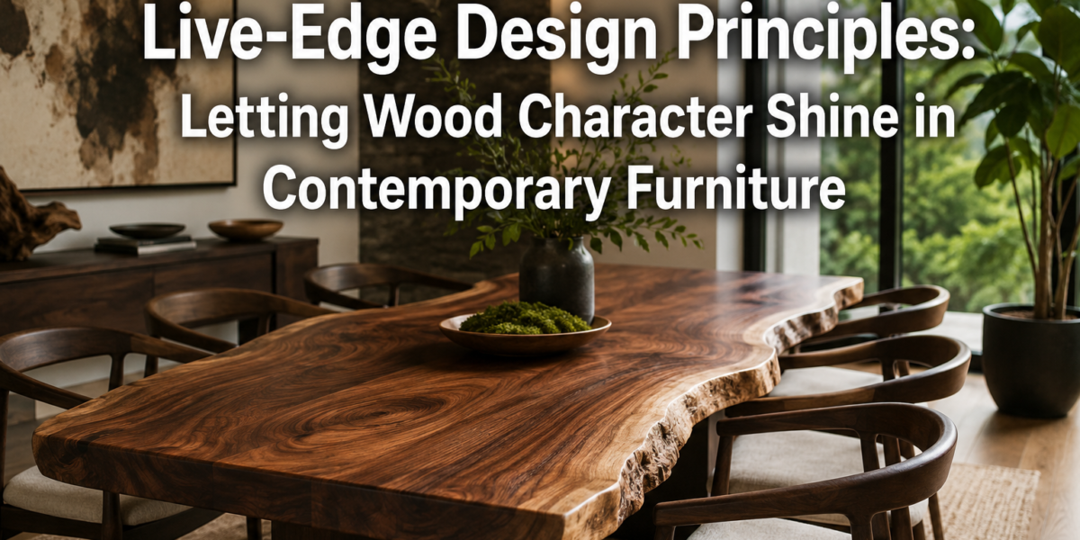 Live-Edge Design Principles: Letting Wood Character Shine in Contemporary Furniture