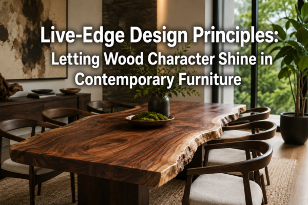 Live-Edge Design Principles: Letting Wood Character Shine in Contemporary Furniture