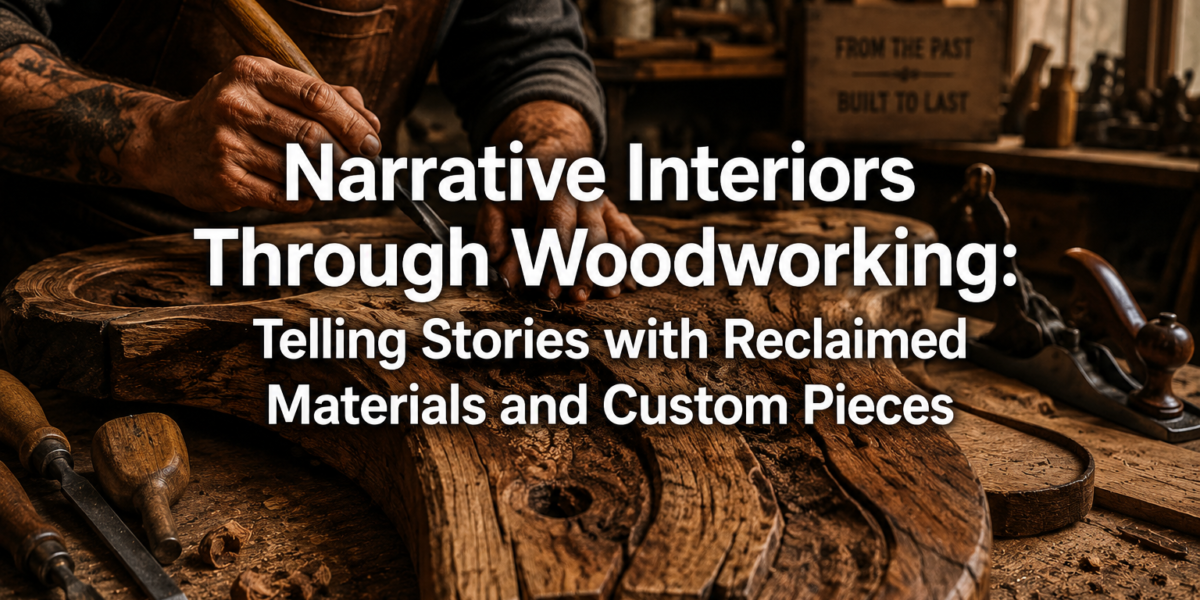 Narrative Interiors Through Woodworking: Telling Stories with Reclaimed Materials and Custom Pieces