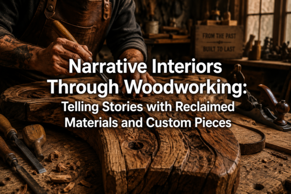 Narrative Interiors Through Woodworking: Telling Stories with Reclaimed Materials and Custom Pieces