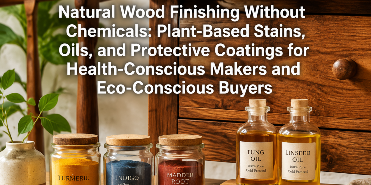 Natural Wood Finishing Without Chemicals: Plant-Based Stains, Oils, and Protective Coatings for Health-Conscious Makers and Eco-Conscious Buyers
