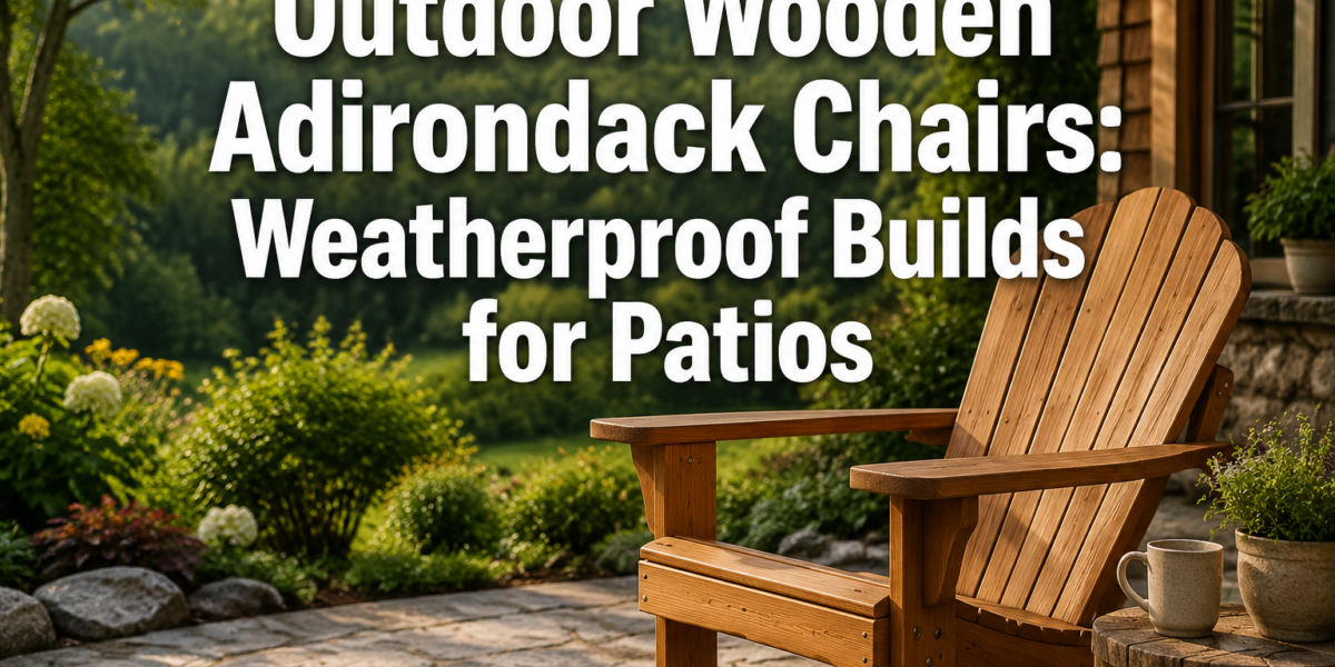 Outdoor Wooden Adirondack Chairs: Weatherproof Builds for Patios