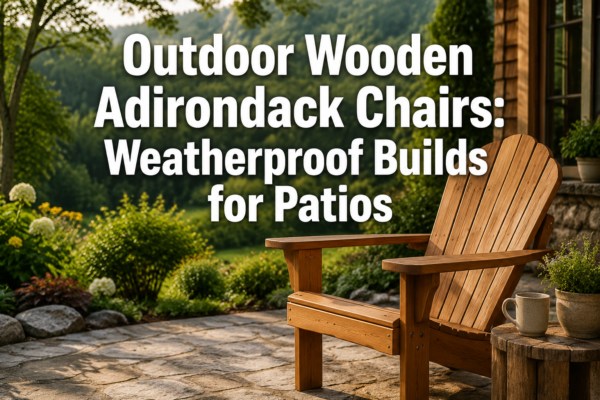 Outdoor Wooden Adirondack Chairs: Weatherproof Builds for Patios