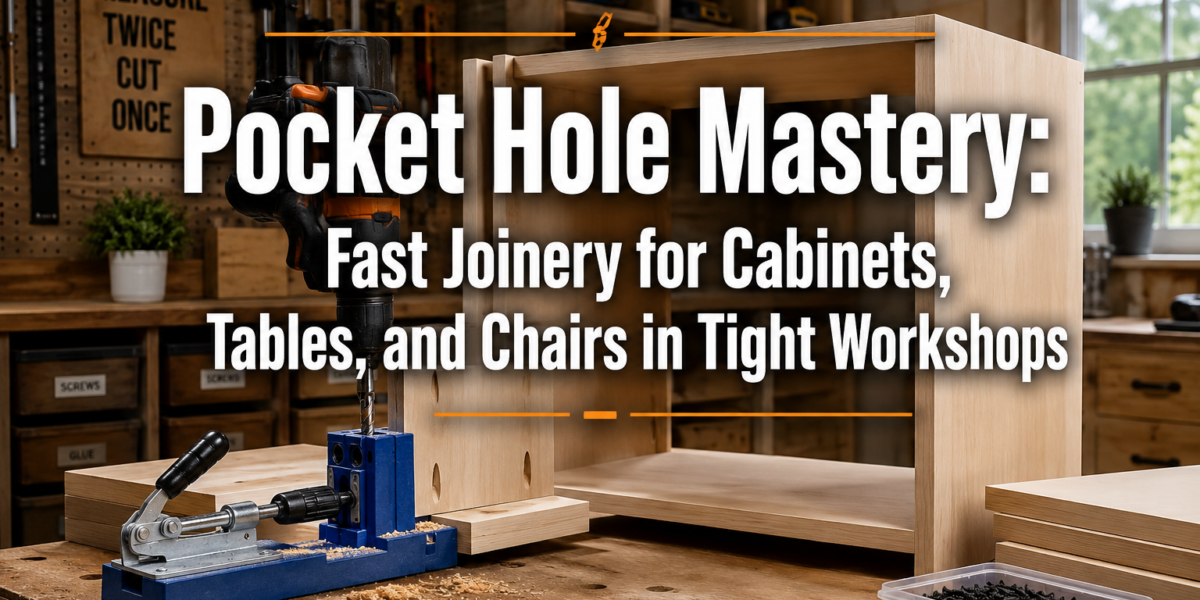 Pocket Hole Mastery: Fast Joinery for Cabinets, Tables, and Chairs in Tight Workshops