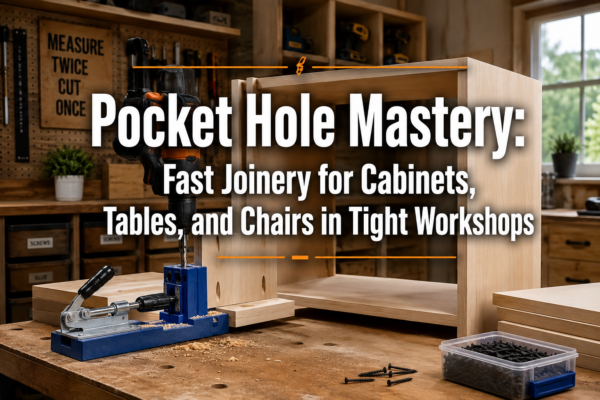 Pocket Hole Mastery: Fast Joinery for Cabinets, Tables, and Chairs in Tight Workshops