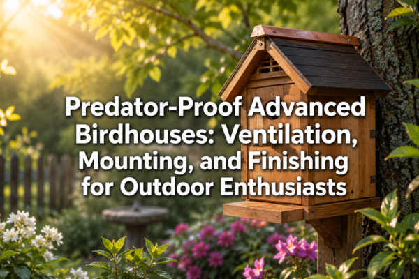 Predator-Proof Advanced Birdhouses: Ventilation, Mounting, and Finishing for Outdoor Enthusiasts