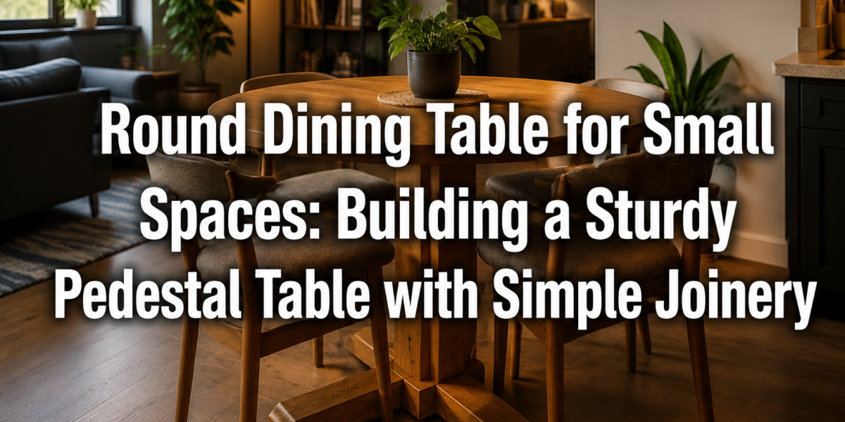 Round Dining Table for Small Spaces: Building a Sturdy Pedestal Table with Simple Joinery