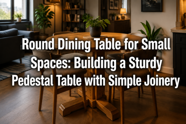 Round Dining Table for Small Spaces: Building a Sturdy Pedestal Table with Simple Joinery