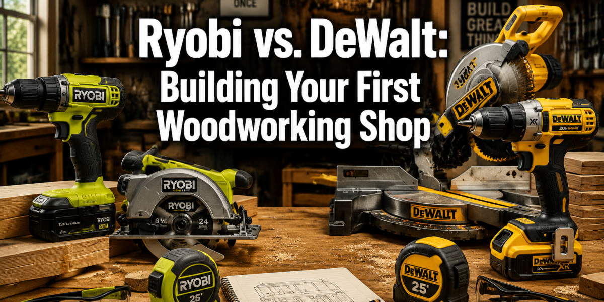Ryobi vs. DeWalt for Beginner Woodworkers: Which Tool Line Should You Build Your Shop Around?